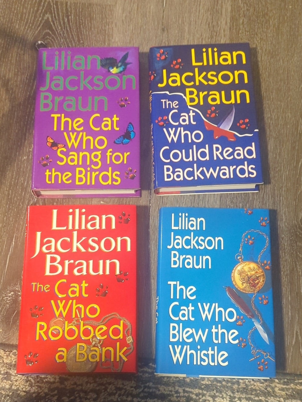 Lilian Jackson Braun Set Of 4 Cat Books